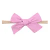 Korean children's hair accessories idyllic fabric bow hair band vibrato baby soft elastic nylon headband 2296