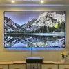 Plutussa Black Crystal alr UST 100 tum ~ 120 tum Ultra Bezel Projection Screen för 4K Laser Cinema Projector HotSale!