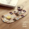 Table Mats Printed Placemats For The Fabric Craft Teacup Mat Hydrophilic Pad Japanese Household Dining Heat Proof