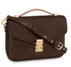 Shoulder Bag Woman Sale Discount Quality Metis Handbag Genuine leather handle brand designer floral letters checkers plaid