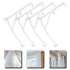 Curtain 4 Pcs Blind Retainer Clips Clip Mini Curtains Clamps Replaceable Transparent Valance Plastic