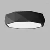 Taklampor svart/vit nordisk diamant modern lysdator för vardagsrum akryl järn sovrum kök belysning lampa lyster