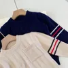 Kindermerktrui voor meisjes, jongens, sweatshirt, unisex warme trui met hoge hals voor herfst en winter