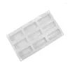 Moldes de cozimento de silicone branco cubo geométrico quadrado brownie chiffon bolo moldes mousse molde sobremesa diy bakeware fabricante bolos ferramentas