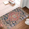 Boheemse stijl Mandala patroon bedrukt flanel vloermat badkamer decor tapijt antislip voor woonkamer keuken welkom deurmat HKD230901