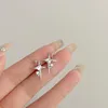 Stud Earrings Trend Four-Pointed Star Niche Design Sense Hip-hop Crossed Earring Drop