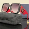 Designer för solglasögon Populära män Goggle Letter Women Eyeglasses Frame Vintage Metal Sun Glasses FUF2