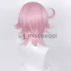 Parrucche Cosplay Dori Parrucca Cosplay Gioco Genshin Impact Cosplay Dori Sumeru Rosa Corta Resistente al calore Capelli sintetici Anime Parrucche carine Protezione per parrucca x0901