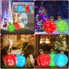Outros suprimentos para festas de eventos 60cm enfeites de bola de Natal ao ar livre interior luminoso LED decoração de Natal bola balão inflável bola de brinquedo presente de Natal 230831