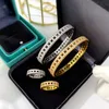 Ny designad T Letter 925 Silver Full Diamonds Armband Women Bangle Designer Jewelry T7658898