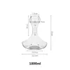 Bar Tools 1800ML Big Decanter Handmade Crystal Red Wine Brandy Champagne Glasses Decanter Bottle Jug Pourer Aerator For Family Bar 230831