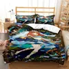 寝具セットGenshin Impact Duvet Cover set black quilt cover sets home textile for nown boys design design design bedding set comforter bedding set r230901