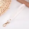 Keychains Fashion Polka Dot Key Chain Lanyard Color PU Leather Bag Hanging Personality Long Wrist Strap Car Keychain Accessories Wholesale