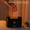 Humidifiers New Flame Fire Humidifier Aromatherapy Diffuser Ultrasonic Aromatic Essences House Air Humidifier Home Bedoom Fragrance Diffuser Q230901