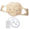Massaggiatore per il viso Maschera 3D in silicone morbido Vibrazione elettrica a LED Bellezza Cura della pelle Ringiovanimento Antirughe Acne Spa 230831