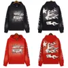 red hoodie hellstar sweatshirt designer sweatshirt men hoodie Vintage street casual sports sweatshirt S-XL