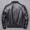Men's Leather Faux Brand classic man genuine leather coat sheepskin jacketplus size casual bomber pilot cloth 230831