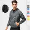 LLl- D15007 Coupe-vent pour homme léger, fin, respirant, séchage rapide, imperméable, coupe-vent, manches longues, avec sweats à capuche, vestes d'extérieur, vêtements de sport