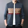 Men's Sweaters 2023 Autumn New Men's Knitwear Cardigan Light Luxury Men's Bottom Top Men's Coat