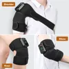 Leg Massagers 1Pair Heating Knee Massager Vibration Thermal Therapy For Shoulder Arthritis Massage Joint Pain Relief Warm Wrap Brace 230831
