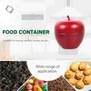 Storage Bottles 4 Pcs Apple Jar Tinplate Can Tea Mini Plastic Containers Small Pot Sealing Canister Food Travel Glass
