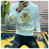 Bluzy męskie bluzy bluzy bluzy Bluz Bluzy Mężczyzny wiosna osobowość barokowa trend uliczny bluza luksus haft homme homme men J230901