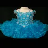 Little Rosie Cupcake Pageant Dresses for Girls 2017 Princess Toddler Pageant Bress مع تنورة organza الكشكشة و bling bling crys240i