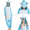 Casa roupas dos desenhos animados animal onesie pijama ponto cosplay trajes kigurumi burro panda flanela unisex nightwear trajes para adultos crianças x0902