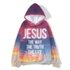 Men's Hoodies Jesus The Way Truth Life John 14 6 Christian Bible Verse Hoodie Slim Fit Sweatshirts England Style Clothes