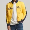 Kvinnors hoodies y2k estetiska brasil gul överdimensionerad tröja 2023 män kvinnor brev broderi zipper hoodie vintage gotisk jacka kappa