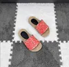 Crianças chinelo verão bebê ao ar livre sapatos de praia crianças meninos meninas designer listra carta impressão falt sapatos incluindo caixa de sapato marca