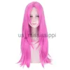 Cosplay Pruiken Anime 70 CM JoJo's Bizarre Adventure Diavolo Anime Lange Hittebestendige Cosplay Kostuums Pruik Vrouwen Mannen Pruiken x0901