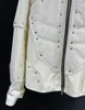 Jaquetas masculinas P03193 Casacos de moda 2023 Pista de luxo Design Europeu Roupas de estilo de festa