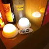 5PCS FAST Free Shipping 38LEDS Super Bright Battery Operated White Red Blue 16Colours Round Base Rechargeable Led Candle Light