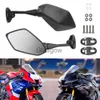 Rétroviseurs de moto rétroviseurs latéraux de réflecteur de rétroviseur de moto 2 pièces paire pour HONDA CBR600RR 2003 2011 CBR900 19982003 CBR1000RR 20042007 x0901