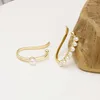 Baumeln Ohrringe Vintage Perle Zirkon Ohr Clip Für Frauen Keine Durchbohrten Retro Manschette Hochzeit Partei Koreanische Mode Schmuck Großhandel geschenk