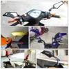 Motosiklet Aynaları Evrensel Motosiklet Dikiz Bakış Yan Aynaları 22mm Gidon Montajı ile 3600 Rotation Scooter Çukur Bisiklet Bisikleti Bisiklet X0901