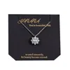 Collana con fiori di neve Collane con zirconi per sempre amore San Valentino Dainty Laye Gioielli da donna