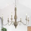 Pendellampor American Country Retro Chandelier Iron Creative Personlighet sovrum sovrum ljus