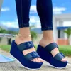 Sandals Summer Woman Fashion Wedges Platfrom Slippers Outdoor Casual Height Increase Muje Plus Size