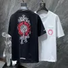 Klasyczne luksusowe małże t-koszulki marka chęta man kobiet sanskrytu list koszulki T-shirt Summer Horseshoe Flower Cross Designer T156O T156O