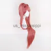 Cosplay Wigs High Quality Doki Literature Club Monika Wigs DDLC 95cm Long Heat Resistant Synthetic Hair Perucas Cosplay Wig Cap x0901