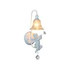 Applique BDBQBL enfant ange lampes originalité européenne étude en verre Wandlamp AC 110-240 V enfants lit chambre chevet