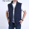 Gilet da uomo Gilet senza maniche Giacca da lavoro senza maniche Cappotto Gilet estivo Abbigliamento da caccia per motociclista Abito da UOMO