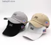 ボールキャップ新しいシンプルさの帽子アメリカ旗USAレターエンチリー野球キャップ男性と女性の屋外スポーツサンシェードキャップT230728