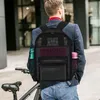 Mochila estilo moda mujer transparente malla resistente para niños y niñas mochila ligera viaje bolso de hombro negro