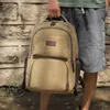 School Bags High Quality Canvas Backpacks Cotton Leisure Or Travel Large Capacity Satchels Strong Multi-layer Overnight Bag