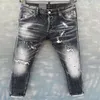 Marque de jeans décontractés européens et américains à la mode lavage de haut niveau de la qualité de la main pure optimisation A304N