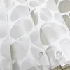샤워 커튼 방수 샤워 커튼 에바 곰팡이 증거 욕실 커튼 3D 조약돌 반투명 욕조 파티션 커튼 후크 230831