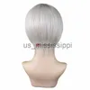 Cosplay Peruki anime Tokyo Revengers Izana Kurokawa Cosplay Wig White Short and Srebrne ciepło odporne na syntetyczną halloweenową imprezową perukę włosów x0901